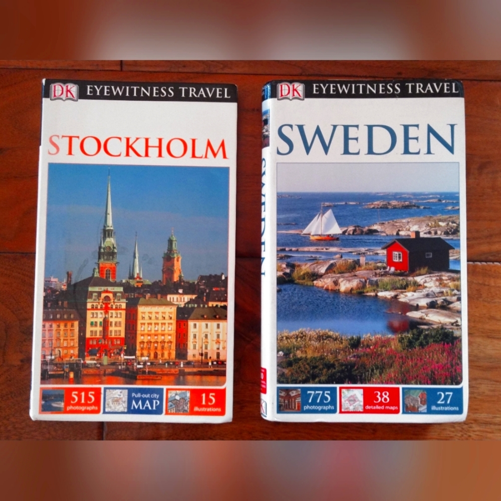 Lot of DK travel guides - Stockholm & Sweden